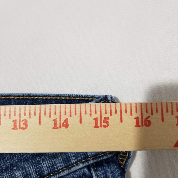 J Crew Jeans Womens 28 Bootcut Mid Rise Flare Crop Button Fly Dark Wash - Picture 8 of 11